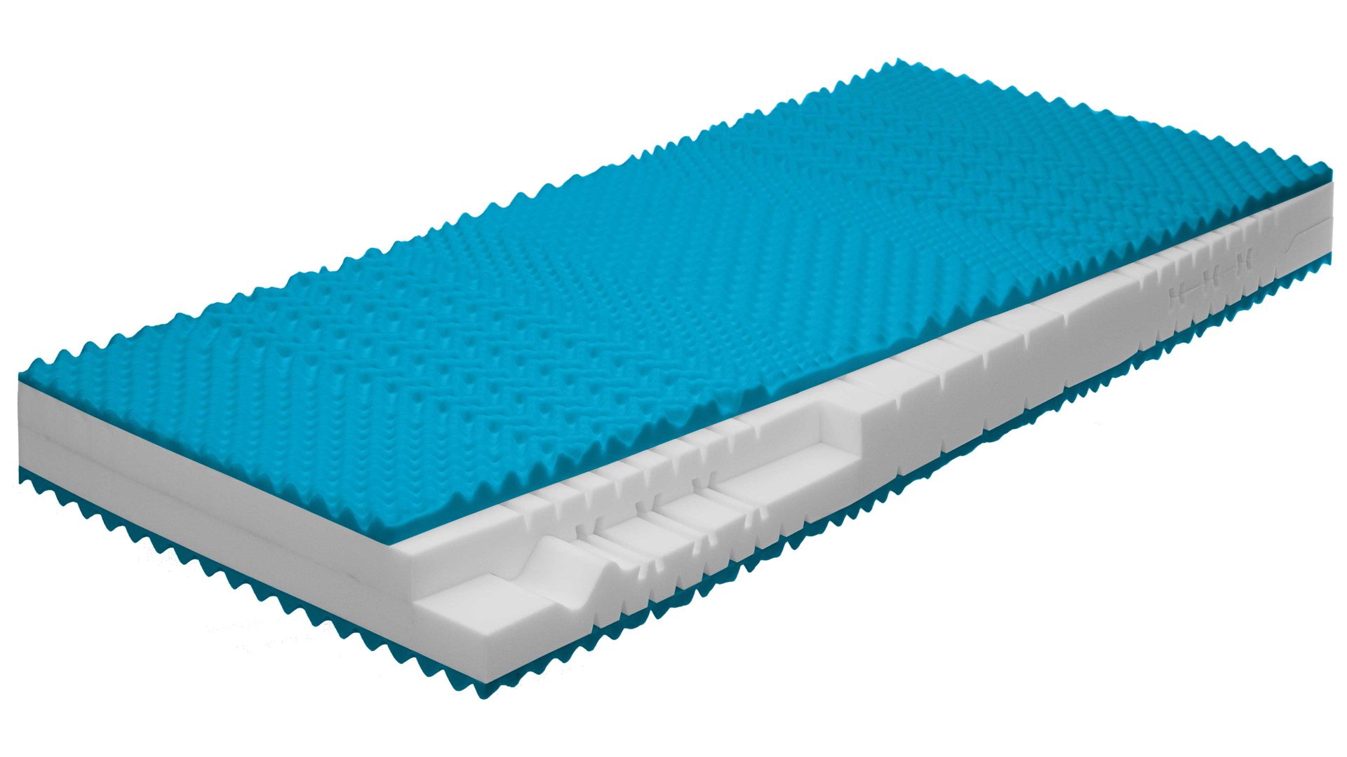 Kaltschaummatratze comfortmaster besser sitzen, liegen, leben aus Stoff in Weiß Comfortmaster Matratze Comfort S H2, Kaltschaum – Liegefläche ca. 80 x 220 cm