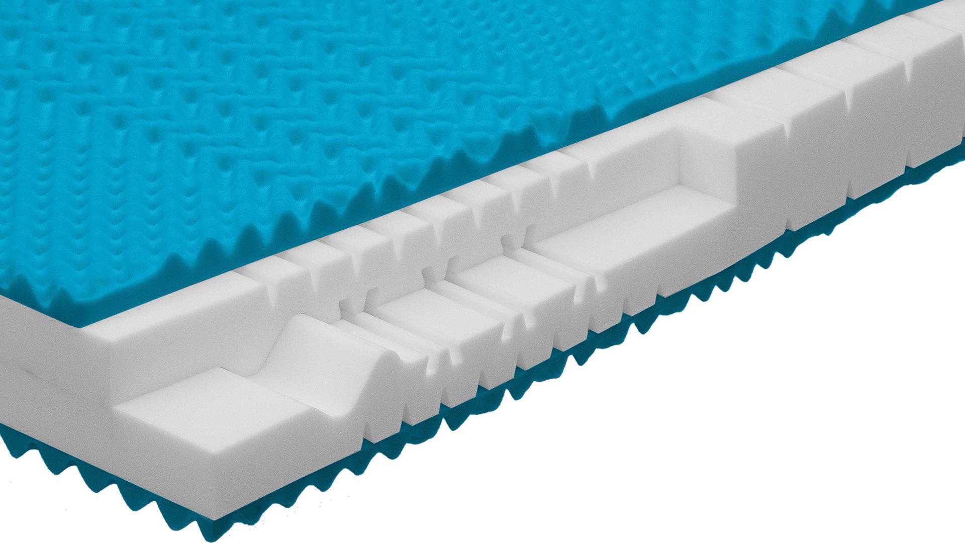 Kaltschaummatratze comfortmaster besser sitzen, liegen, leben aus Stoff in Weiß Comfortmaster Matratze Comfort S H2, Kaltschaum – Liegefläche ca. 100 x 200 cm