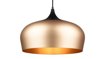 Pendelleuchte Trio lighting for you aus Metall in Messing Trio Pendelleuchte Chiron Messing &  Schwarz - Durchmesser ca. 45 cm