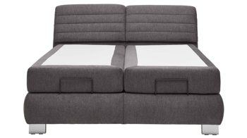 Boxspringbett comfortmaster besser sitzen, liegen, leben aus Stoff in Anthrazit Comfortmaster OC-BX21015 - Boxspringbett anthrazitfarbener Stoffbezug Brego 321200 – Liegefläche ca. 180 x 200 cm