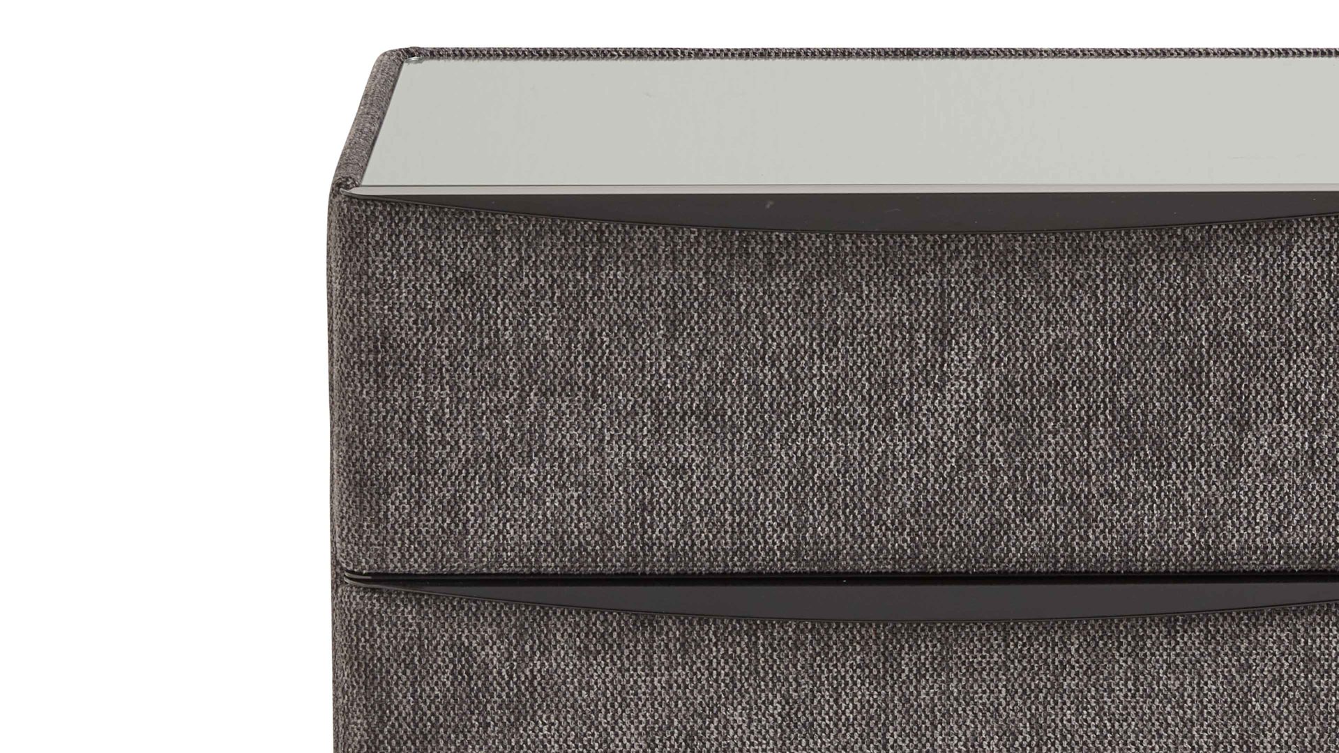 Nachtkommode comfortmaster besser sitzen, liegen, leben aus Stoff in Anthrazit Comfortmaster OC-BX21015 - Nachtkommode 67 anthrazitfarbener Stoffbezug Brego 321200 – drei Schubladen