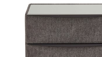 Nachtkommode comfortmaster besser sitzen, liegen, leben aus Stoff in Anthrazit Comfortmaster OC-BX21015 - Nachtkommode 67 anthrazitfarbener Stoffbezug Brego 321200 – drei Schubladen