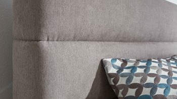Boxspringbett comfortmaster besser sitzen, liegen, leben aus Stoff in Grau Comfortmaster OC-BX21014 - Boxspringbett granitfarbene Mikrofaser Nele 432002 – Liegefläche ca. 180 x 200 cm