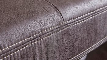 Ecksofa modulmaster aus Stoff in Anthrazit Modulmaster MM-MP1061 - Ecksofa anthrazitfarbene Mikrofaser Saddle & glänzende Metallfüße - Stellfläche ca. 244 x 320 cm