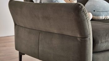 Ecksofa modulmaster aus Stoff in Dunkelgrün Modulmaster MM-ZE1156 - Ecksofa olivgrüne Wirkware Salsa & schwarze Metallfüße - Stellfläche ca. 280 x 179 cm