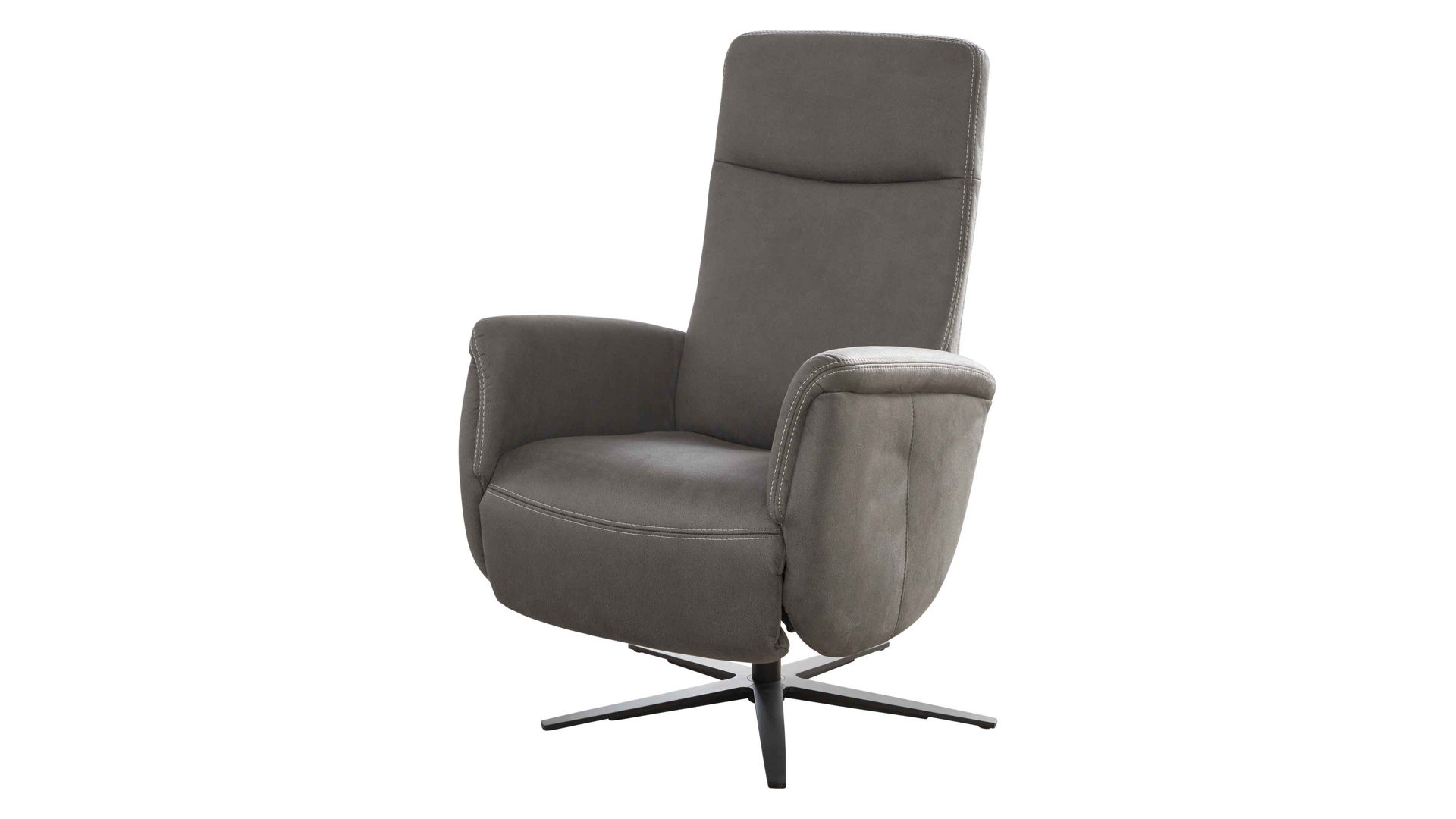 Relaxsessel modulmaster aus Stoff in Anthrazit Modulmaster MM-ZE1062 - Relaxsessel 1DRF anthrazitfarbener Stoffbezug Deluxe & schwarzer Sternfuß AD4S