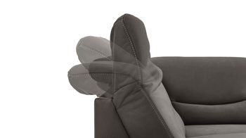 Ecksofa modulmaster aus Stoff in Grau Modulmaster MM-PP1133 - Ecksofa graue Mikrofaser Mammut & schwarze Metallfüße - Stellfläche ca. 254 x 212 cm