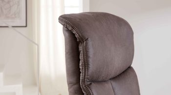 Relaxsessel modulmaster aus Stoff in Dunkelbraun Modulmaster MM-MP1063 - Relaxsessel 1DRF nougatfarbene Mikrofaser Saddle & Tellerfuß