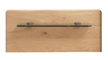 Paneel Interliving aus Holz in Holzfarben Interliving Schlafzimmer Serie 1027 – Paneel-Set Eiche bianco & Rauchglas - zweiteilig