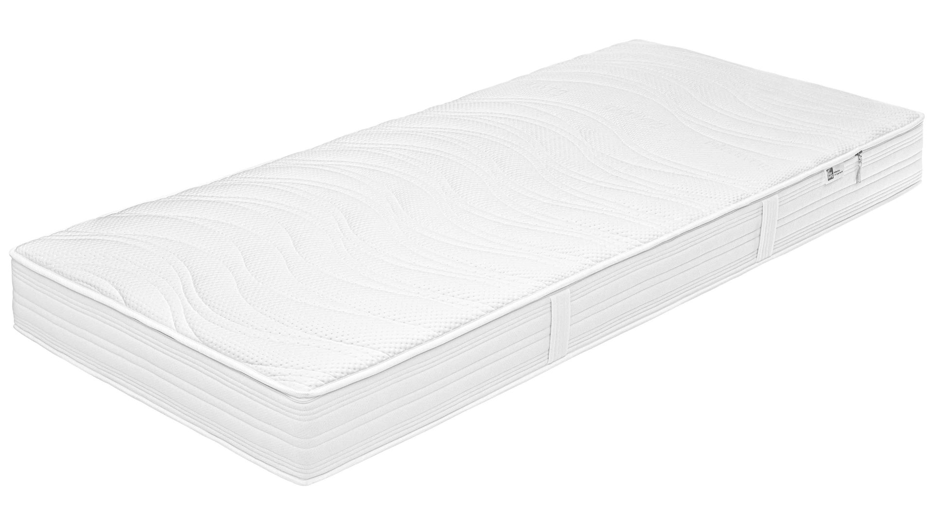 Federkernmatratze Interliving aus Stoff in Weiß Interliving Matratze Medikontur 1930 H5, Taschenfederkern – Liegefläche ca. 100 x 190 cm