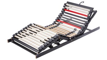 Lattenrost Interliving aus Holz in Anthrazit Interliving Lattenrost Serie1950 - V6586 Funk & drei Motoren – Liegefläche ca. 100 x 220 cm