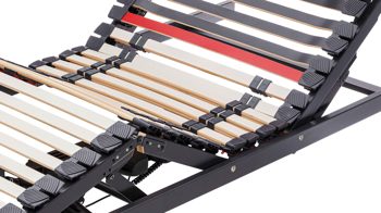 Lattenrost Interliving aus Holz in Anthrazit Interliving Lattenrost Serie 1950 - V 6585 Funk & zwei Motoren – Liegefläche ca. 100 x 220 cm