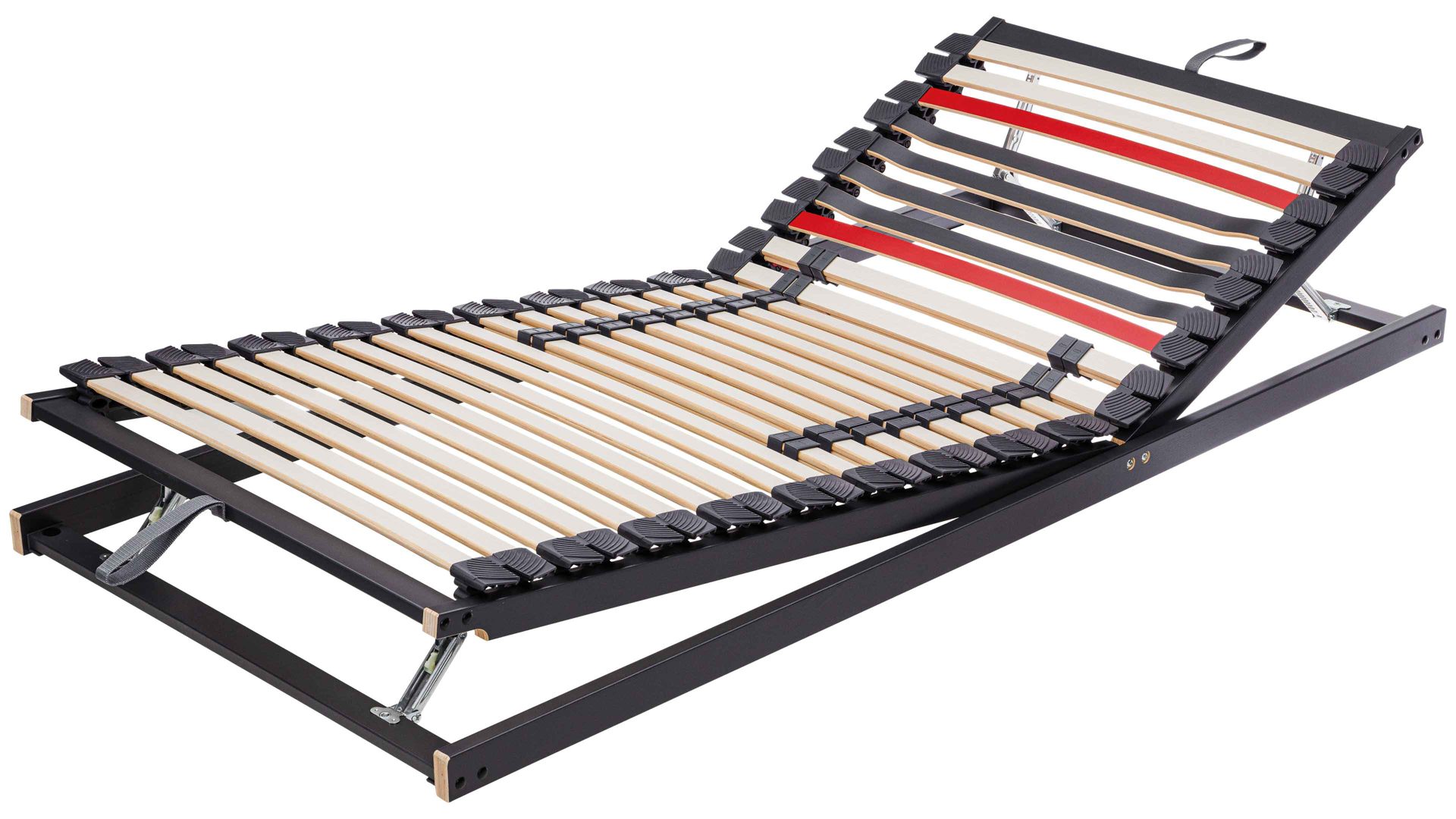 Lattenrost Interliving aus Holz in Anthrazit Interliving Lattenrost Serie 1950 mit manueller Verstellung manuell verstellbar – Liegefläche ca. 140 x 200 cm