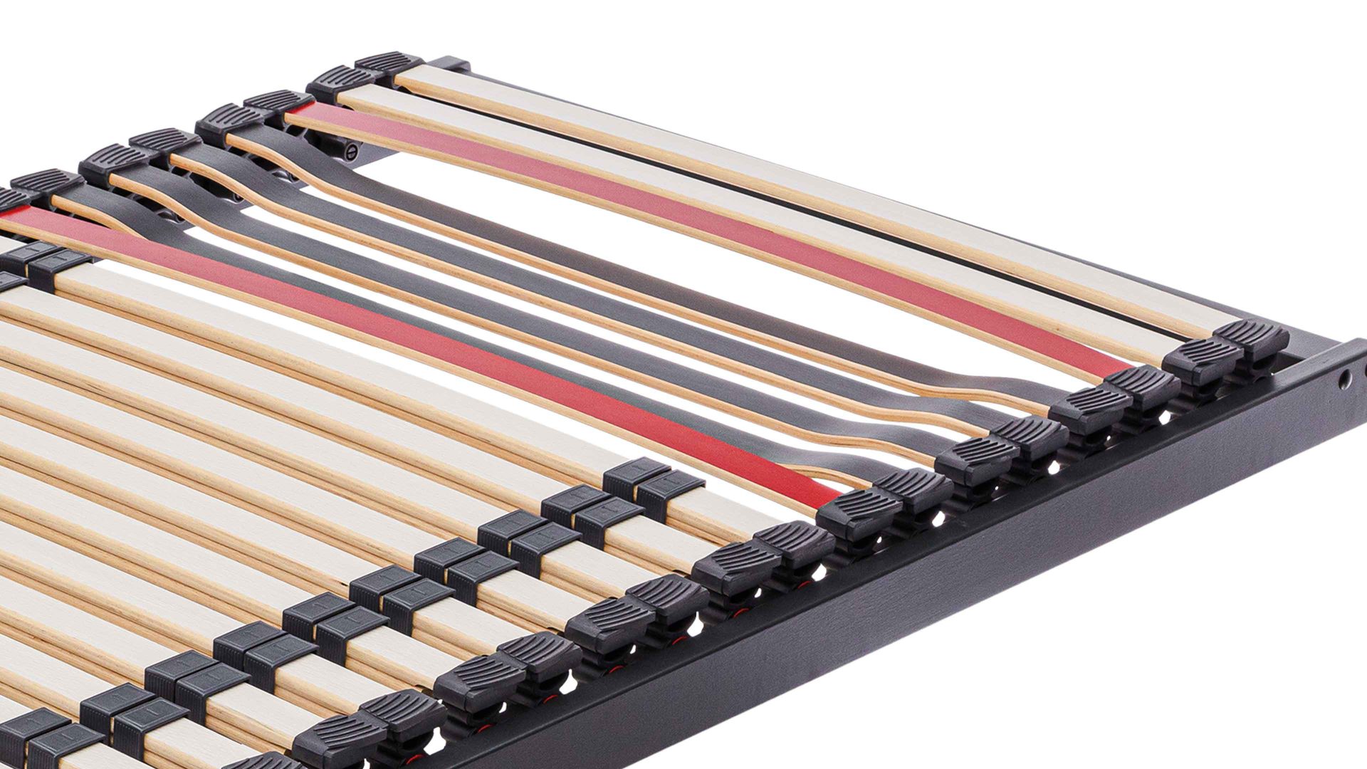 Lattenrost Interliving aus Holz in Anthrazit Interliving Lattenrost Serie 1950 ohne Verstellung – Liegefläche ca. 120 x 200 cm