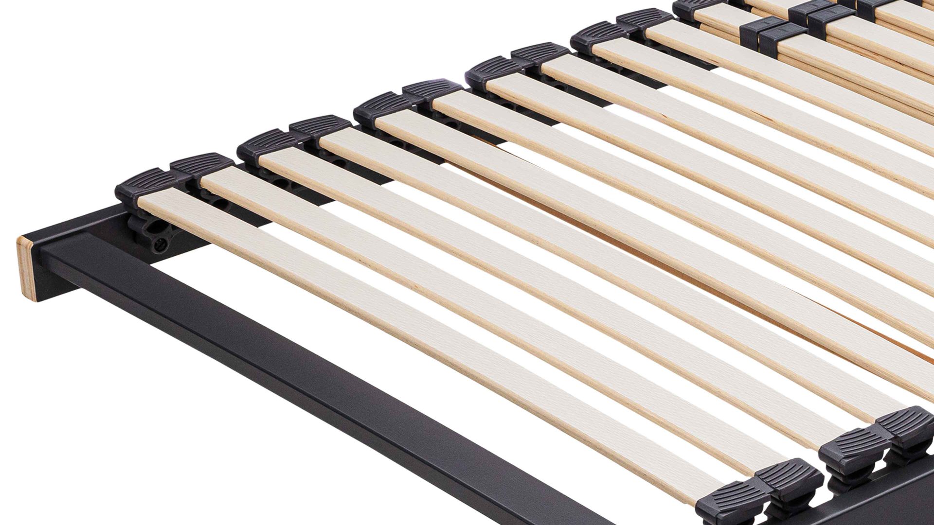 Lattenrost Interliving aus Holz in Anthrazit Interliving Lattenrost Serie 1950 ohne Verstellung – Liegefläche ca. 100 x 220 cm