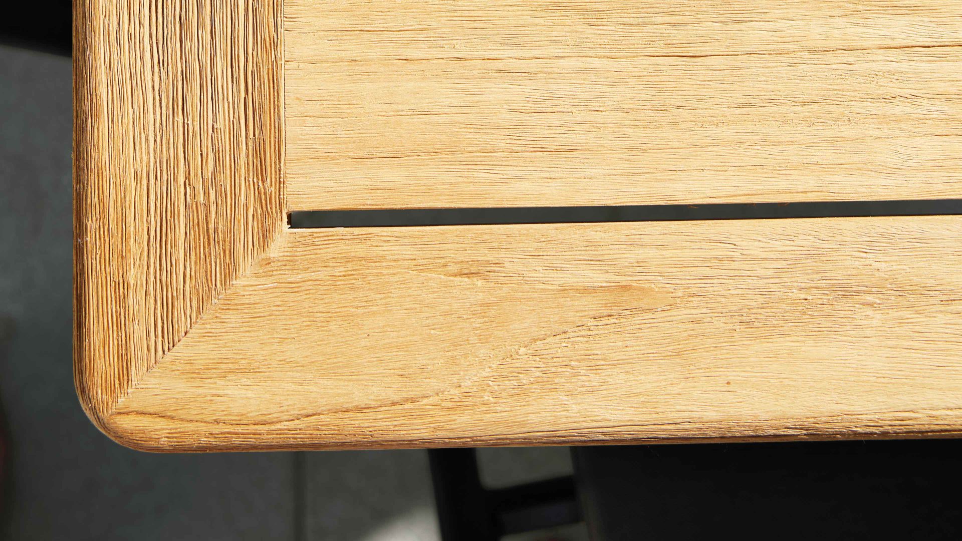 Gartentisch Interliving aus Holz in Holzfarben Interliving Gartenmöbel Serie 7001 – Tisch Teakholz & Aluminium - ca. 260 x 95 cm