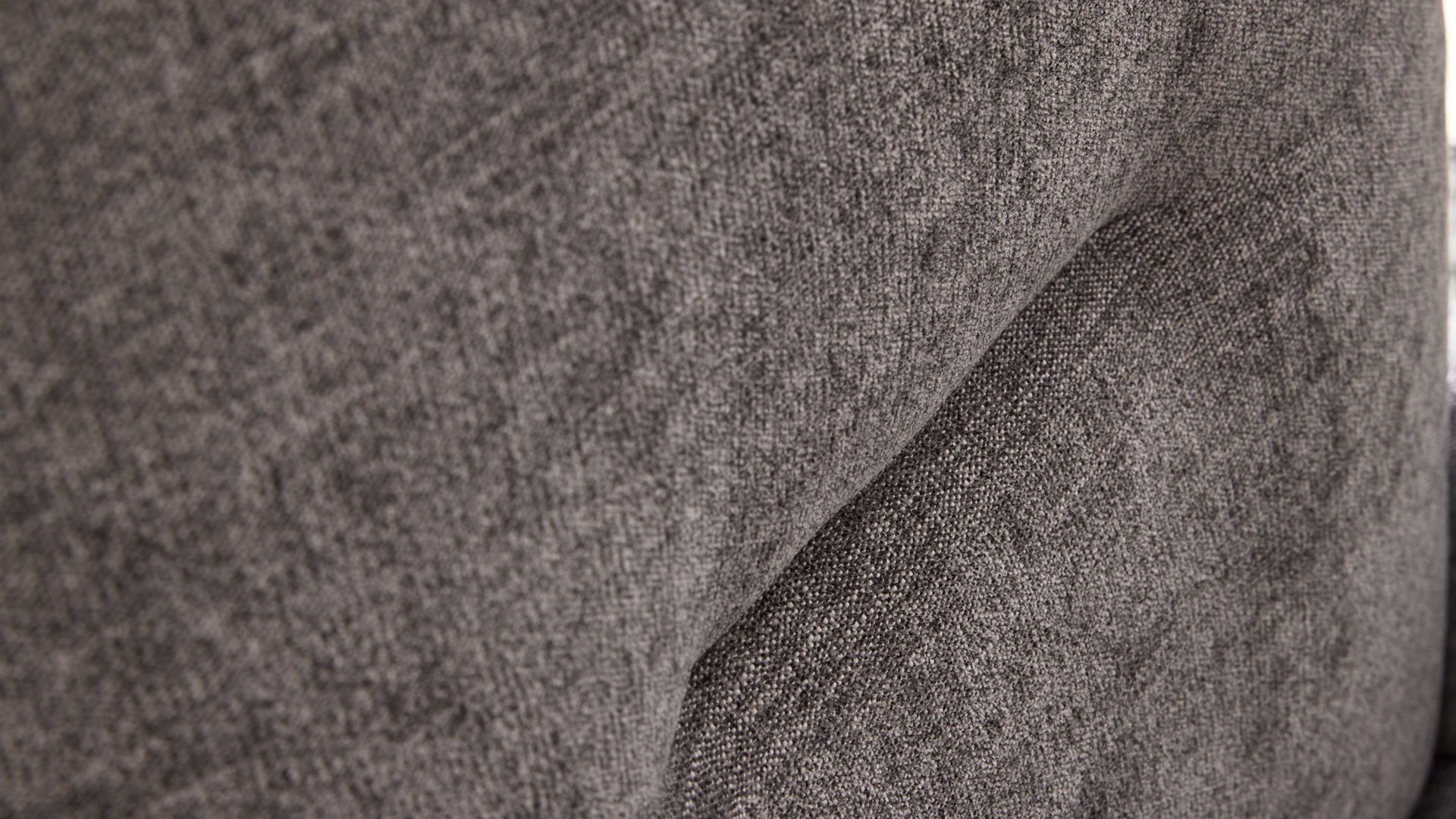 Polsterstuhl Interliving aus Stoff in Grau Interliving Esszimmer Serie 5504 - Armlehnstuhl grauer Bezug Concrete DCT 99 & schwarzer Drehfuß S 349