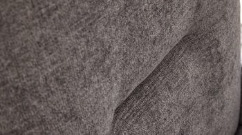 Polsterbank Interliving aus Stoff in Grau Interliving Esszimmer Serie 5504 - Polsterbank 230-180 grauer Bezug Concrete DCT 99 & schwarzes Kufengestell S 346 - Länge ca. 206 cm