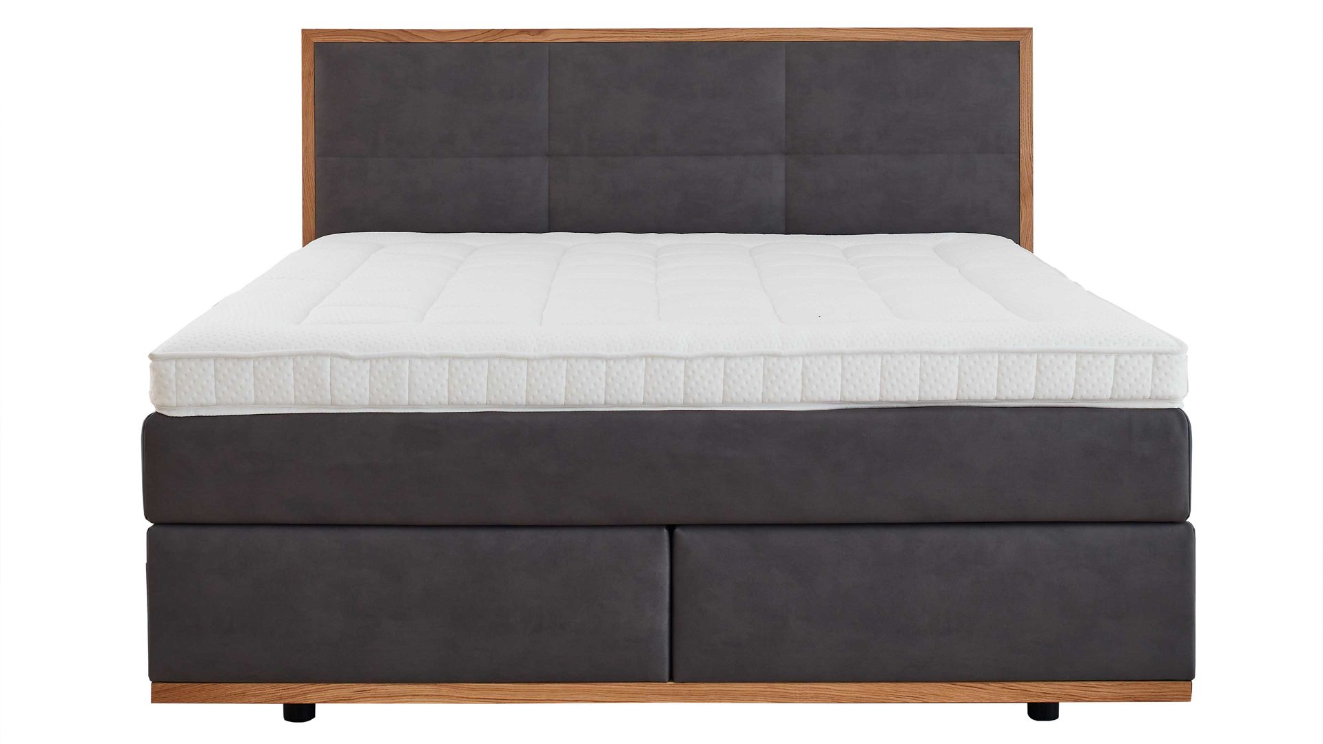 Boxspringbett comfortmaster besser sitzen, liegen, leben aus Stoff in Dunkelbraun Comfortmaster Boxspringbett Karat Comfort 5.0 steinfarbener Bezug Gavin 11 - Liegefläche ca. 180 x 200 cm