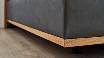 Boxspringbett comfortmaster besser sitzen, liegen, leben aus Stoff in Dunkelbraun Comfortmaster Boxspringbett Karat Comfort 5.0 steinfarbener Bezug Gavin 11 - Liegefläche ca. 180 x 200 cm