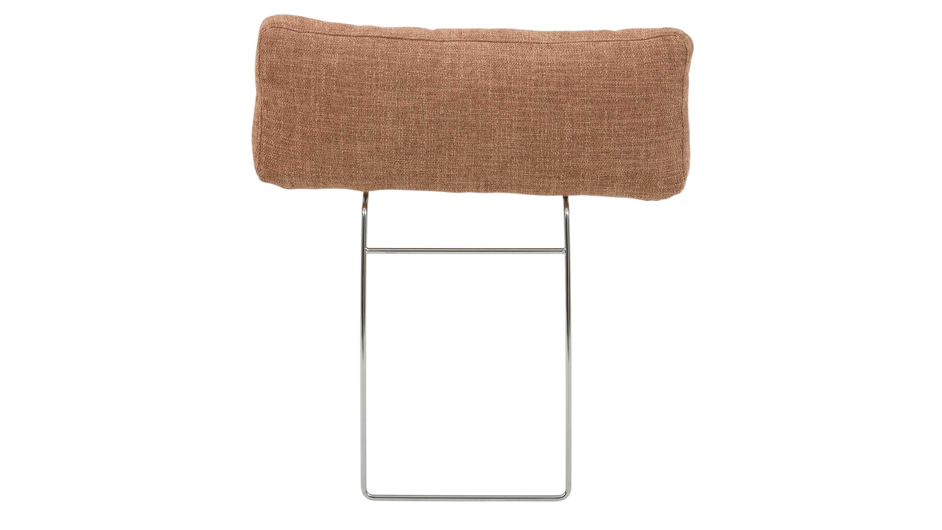 Kopfstütze Interliving aus Stoff in Orange Interliving Sofa Serie 4004 - Kopfstütze U70K puderfarbene Chenille S43-17 - Breite ca. 60 cm