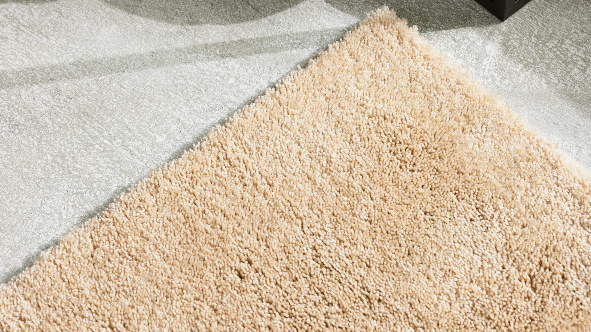 Badematte / Badeteppich Interliving aus Kunstfaser in Beige Interliving Badteppich Serie 9112 Beige - ca. 60 x 90 cm