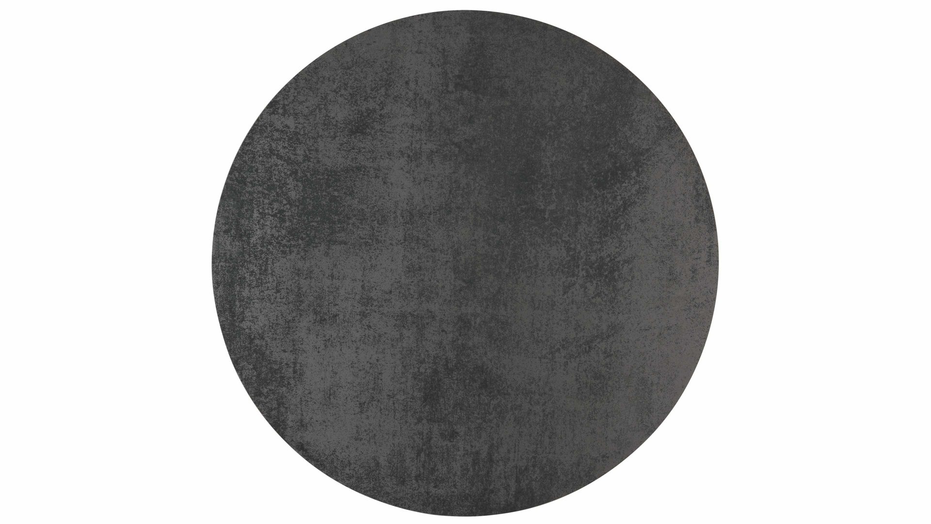 Beistelltisch Interliving aus Keramik in Dunkelgrau Interliving Couchtisch Serie 6220 - Beistelltisch titanfarbene Keramik & schwarzer Stahl &  - Durchmesser ca. 40 cm