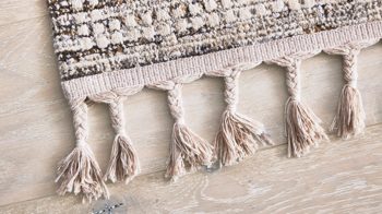 Webteppich Interliving aus Kunstfaser in Beige Interliving Teppich Serie G-8030 beiges Vintagemuster - ca. 133 x 190 cm