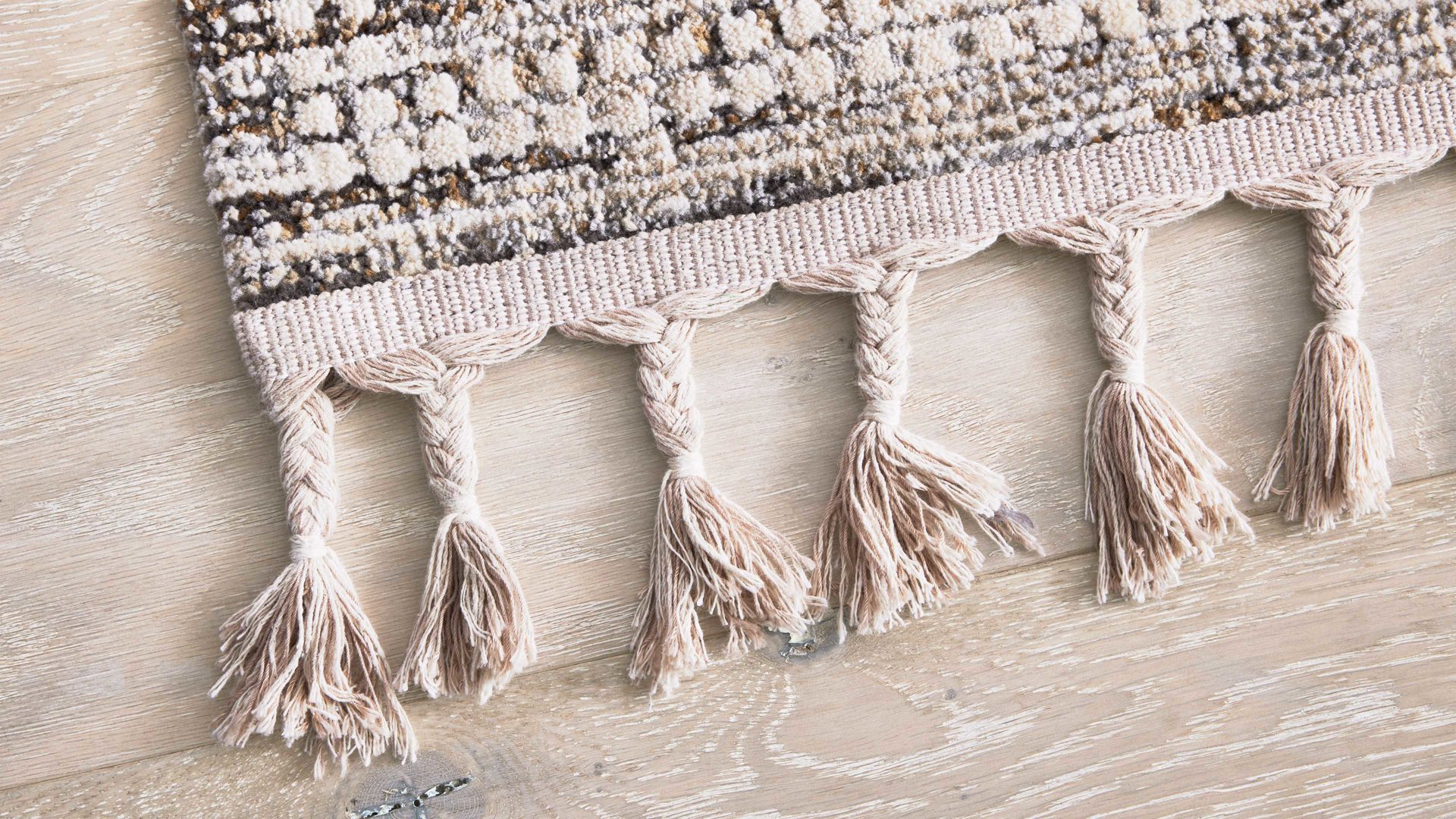 Webteppich Interliving aus Kunstfaser in Beige Interliving Teppich Serie G-8030 beiges Vintagemuster - ca. 200 x 290 cm