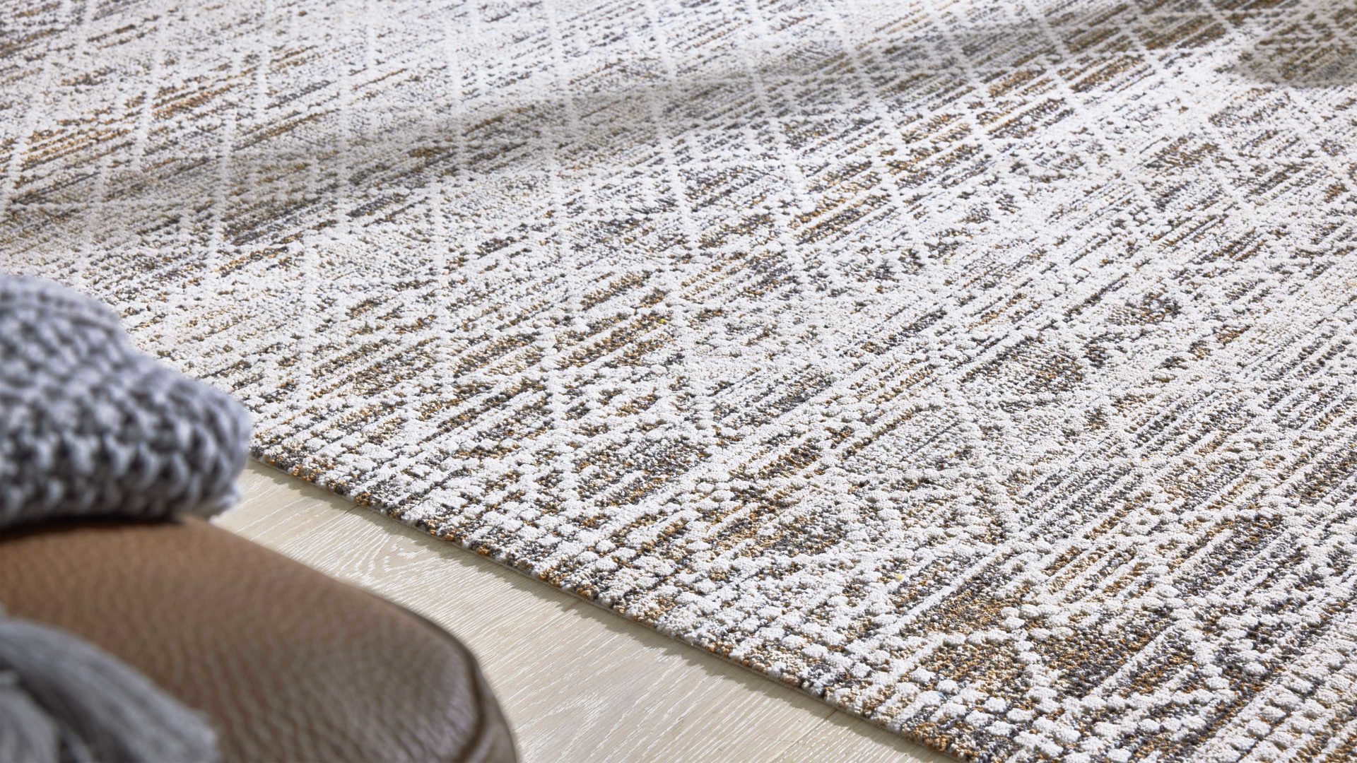 Webteppich Interliving aus Kunstfaser in Beige Interliving Teppich Serie G-8030 beiges Vintagemuster - ca. 160 x 230 cm