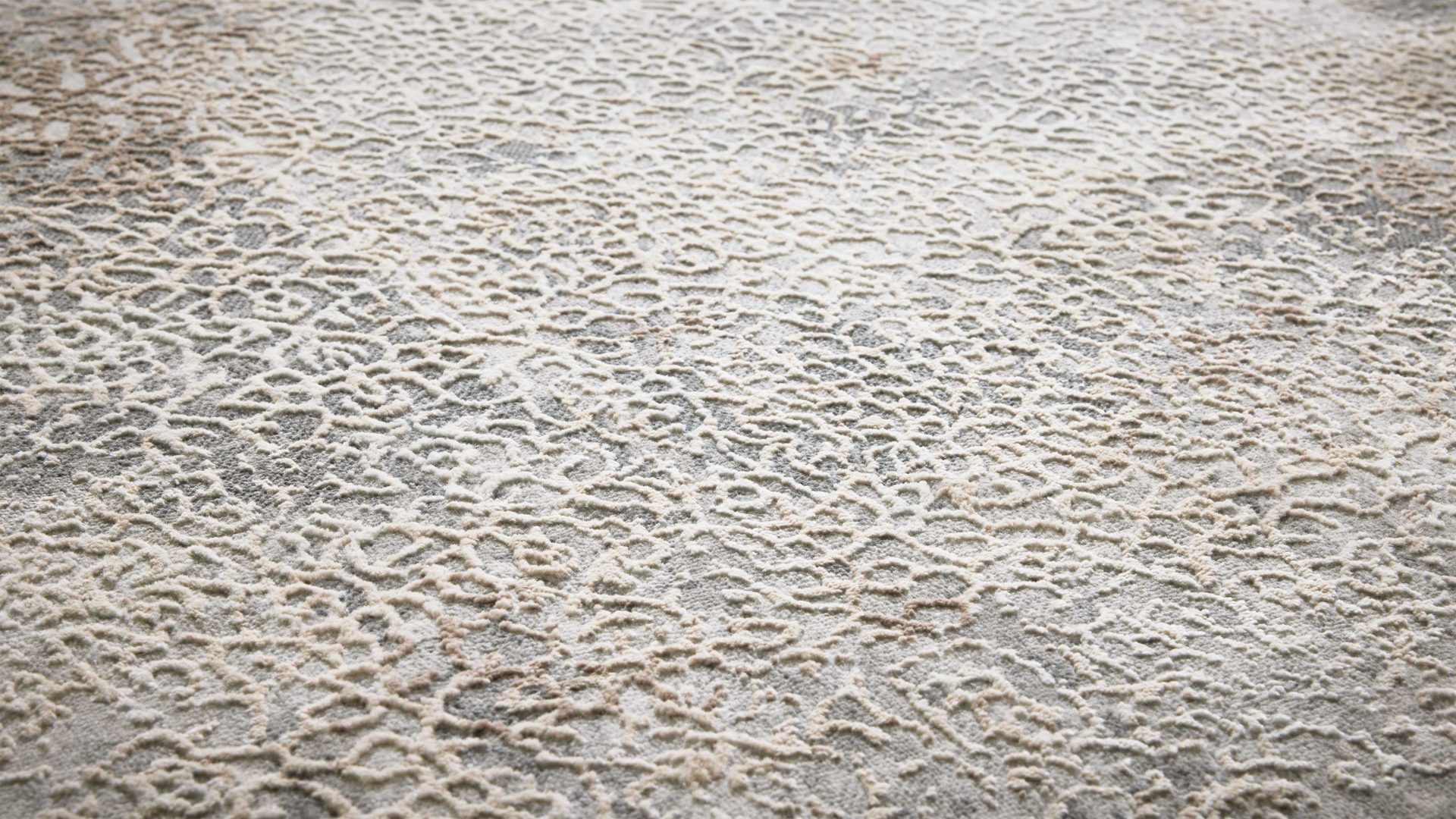 Webteppich Interliving aus Mischgewebe in Dunkelgrau Interliving Teppich Serie G-8050 graubraunes Vintagemuster - ca. 67 x 130 cm