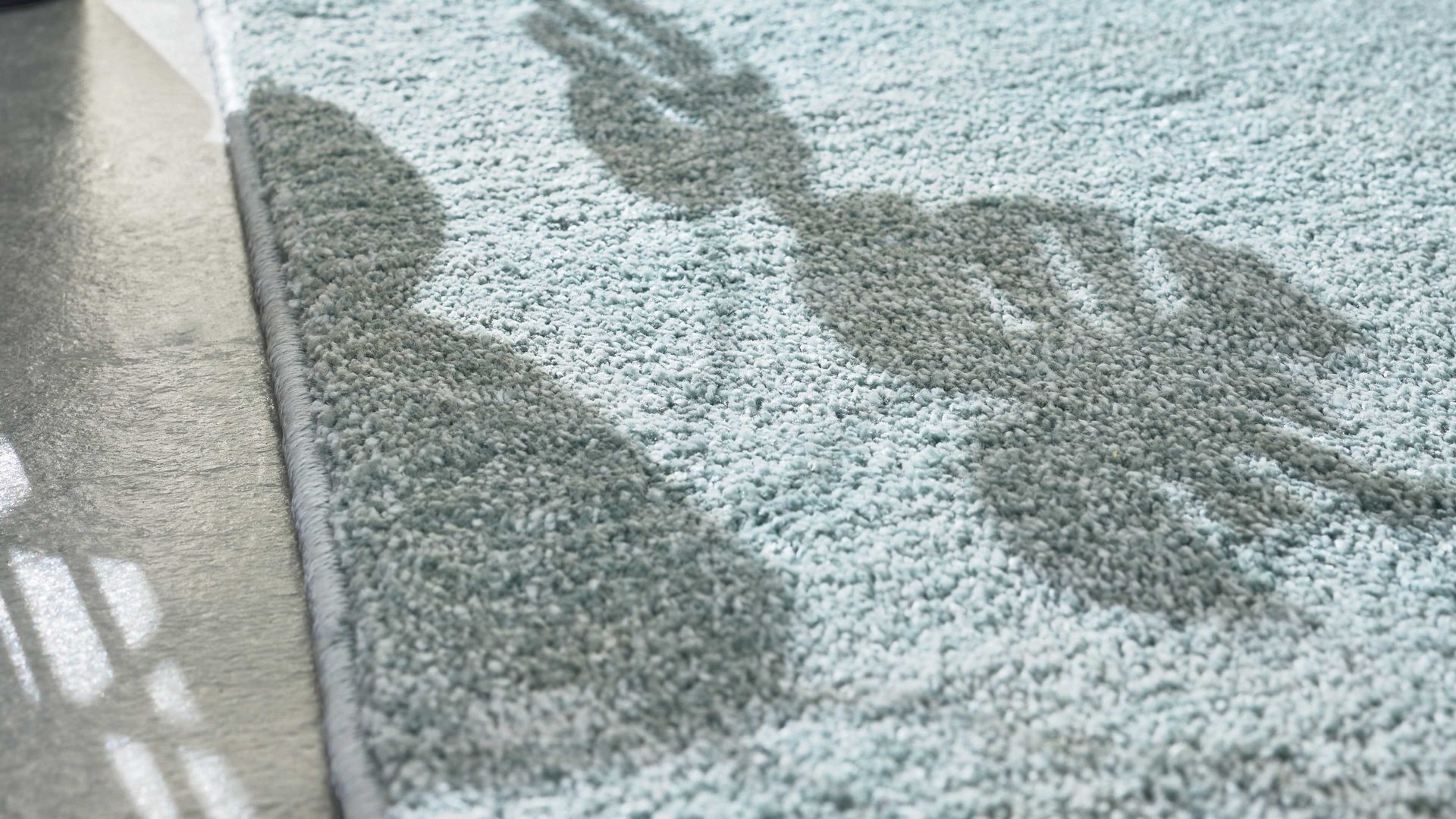 Webteppich Interliving aus Kunstfaser in Hellblau Interliving Teppich Serie G-8080 Blau - ca. 200 x 290 cm