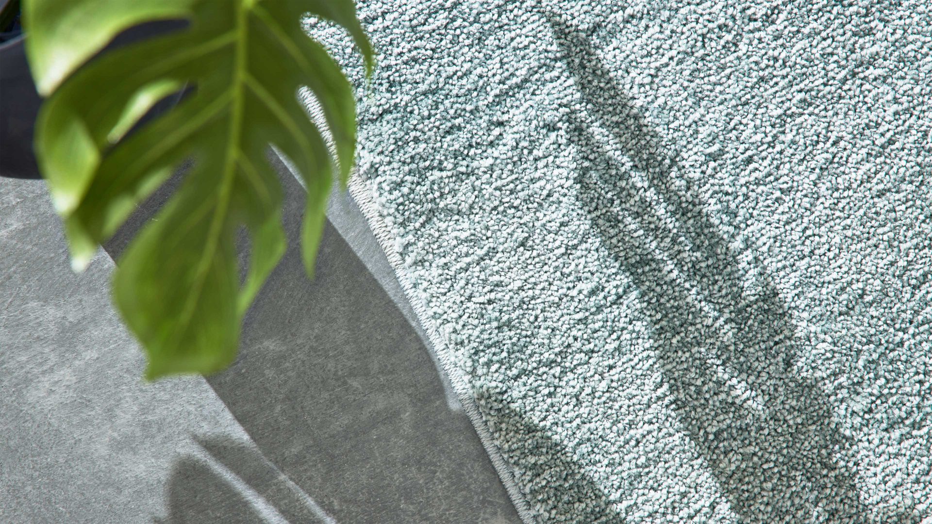 Webteppich Interliving aus Kunstfaser in Hellblau Interliving Teppich Serie G-8080 Blau - ca. 80 x 150 cm