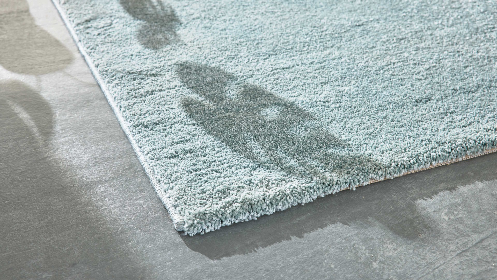 Webteppich Interliving aus Kunstfaser in Hellblau Interliving Teppich Serie G-8080 Blau - ca. 160 x 230 cm