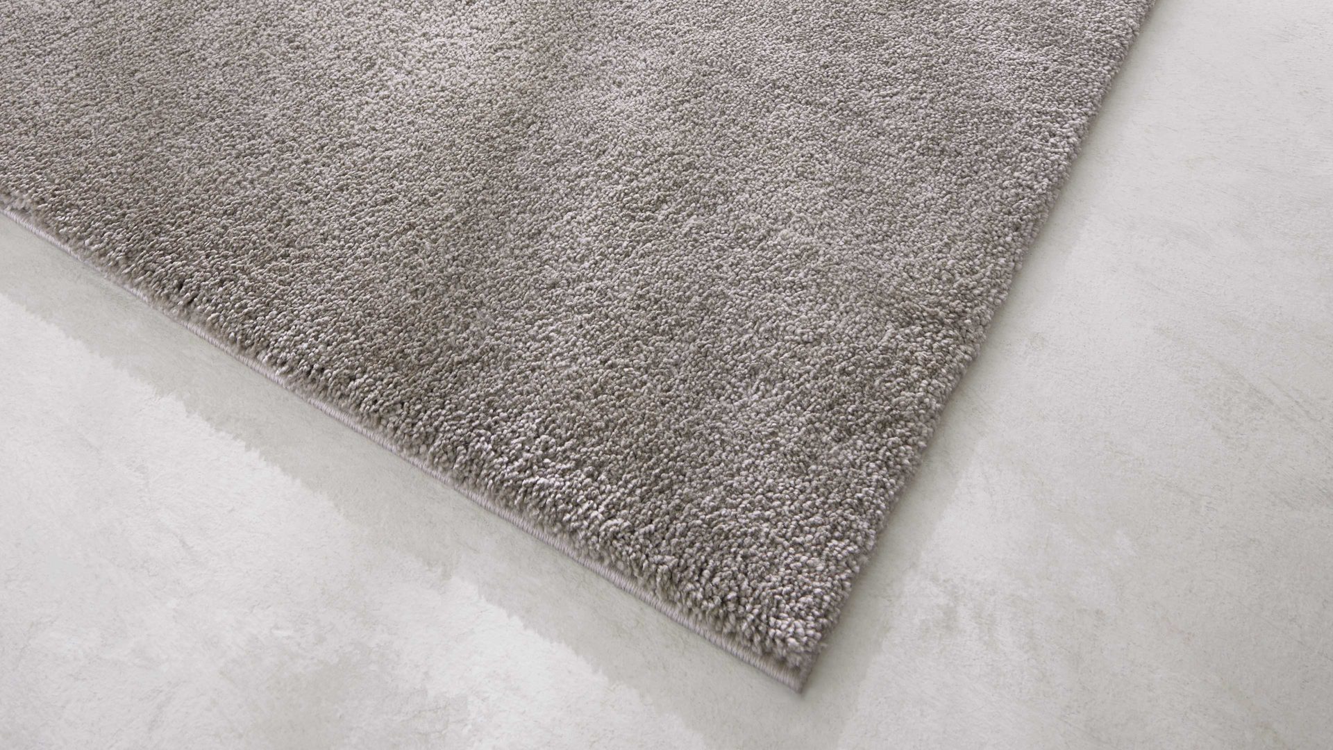 Webteppich Interliving aus Kunstfaser in Hellgrau Interliving Teppich Serie G-8080 Hellgrau - ca. 67 x 130 cm