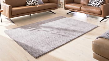Webteppich Interliving aus Kunstfaser in Grau Interliving Teppich Serie G-8080 Grau - ca. 200 x 290 cm