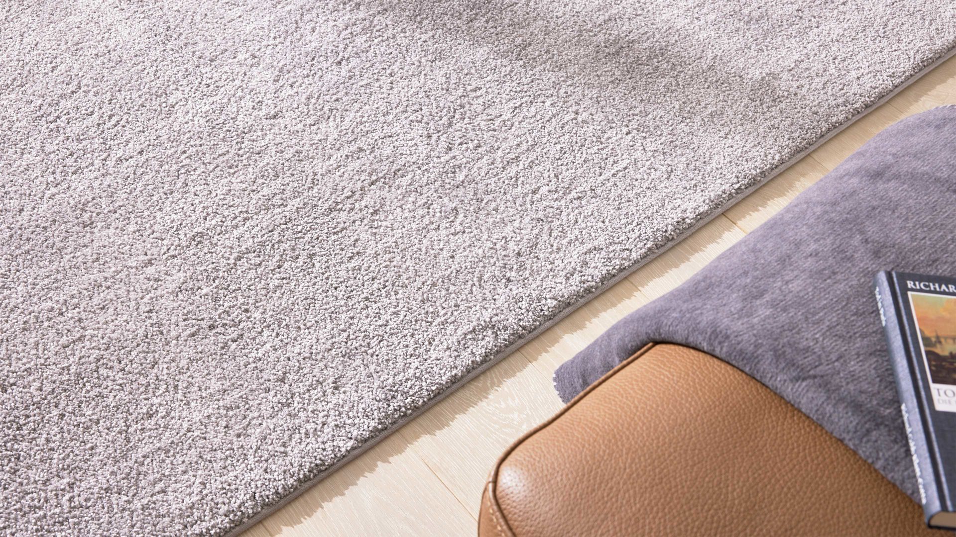 Webteppich Interliving aus Kunstfaser in Grau Interliving Teppich Serie G-8080 Grau - ca. 200 x 290 cm