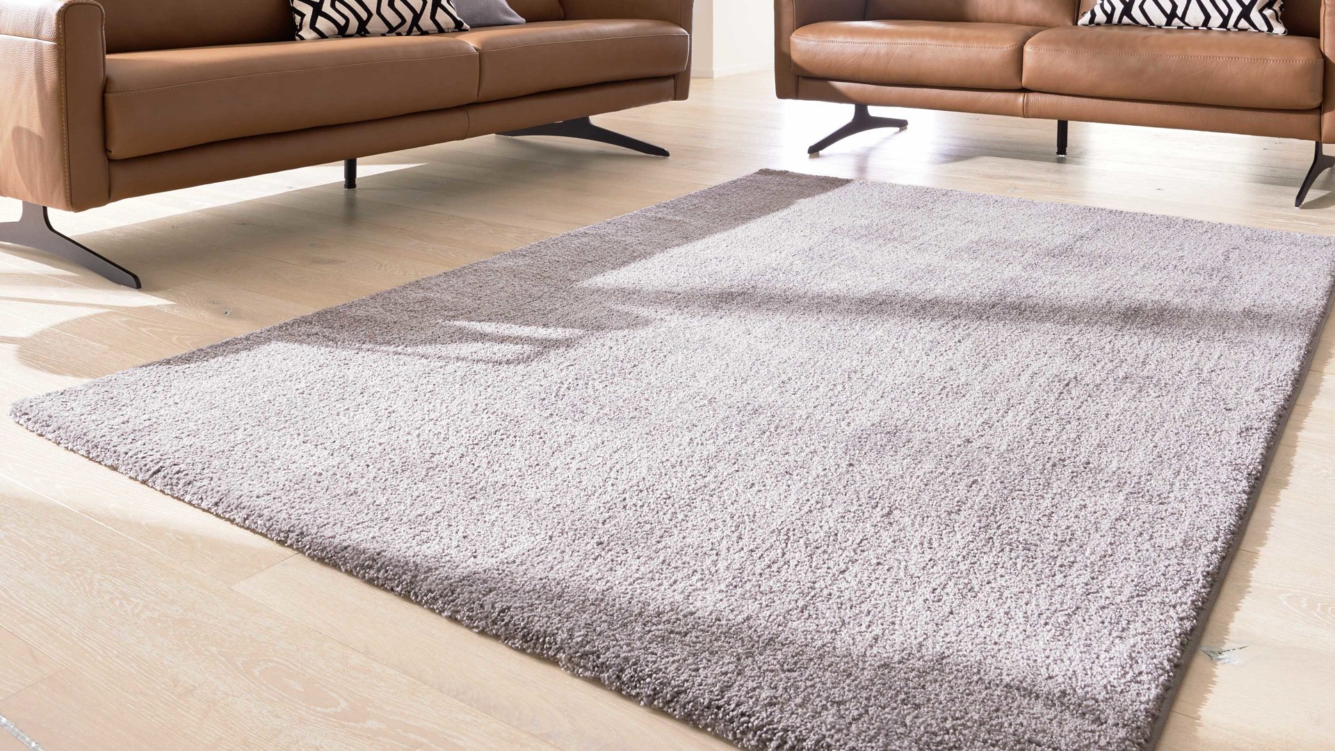 Webteppich Interliving aus Kunstfaser in Grau Interliving Teppich Serie G-8080 Grau - ca. 80 x 150 cm