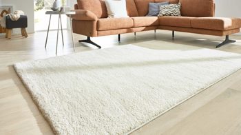 Webteppich Interliving aus Kunstfaser in Beige Interliving Teppich Serie G-8080 Creme - ca. 133 x 190 cm