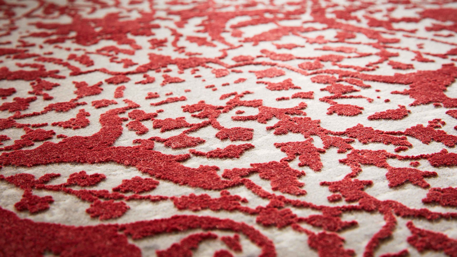 Webteppich Interliving aus Mischgewebe in Rot Interliving Teppich Serie L-8710 Rot – ca. 120 x 170 cm