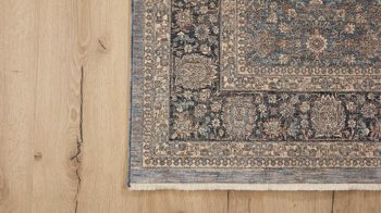 Webteppich Interliving aus Kunstfaser in Blau Interliving Teppich Serie L-8730 Blau-Blau – ca. 160 x 230 cm