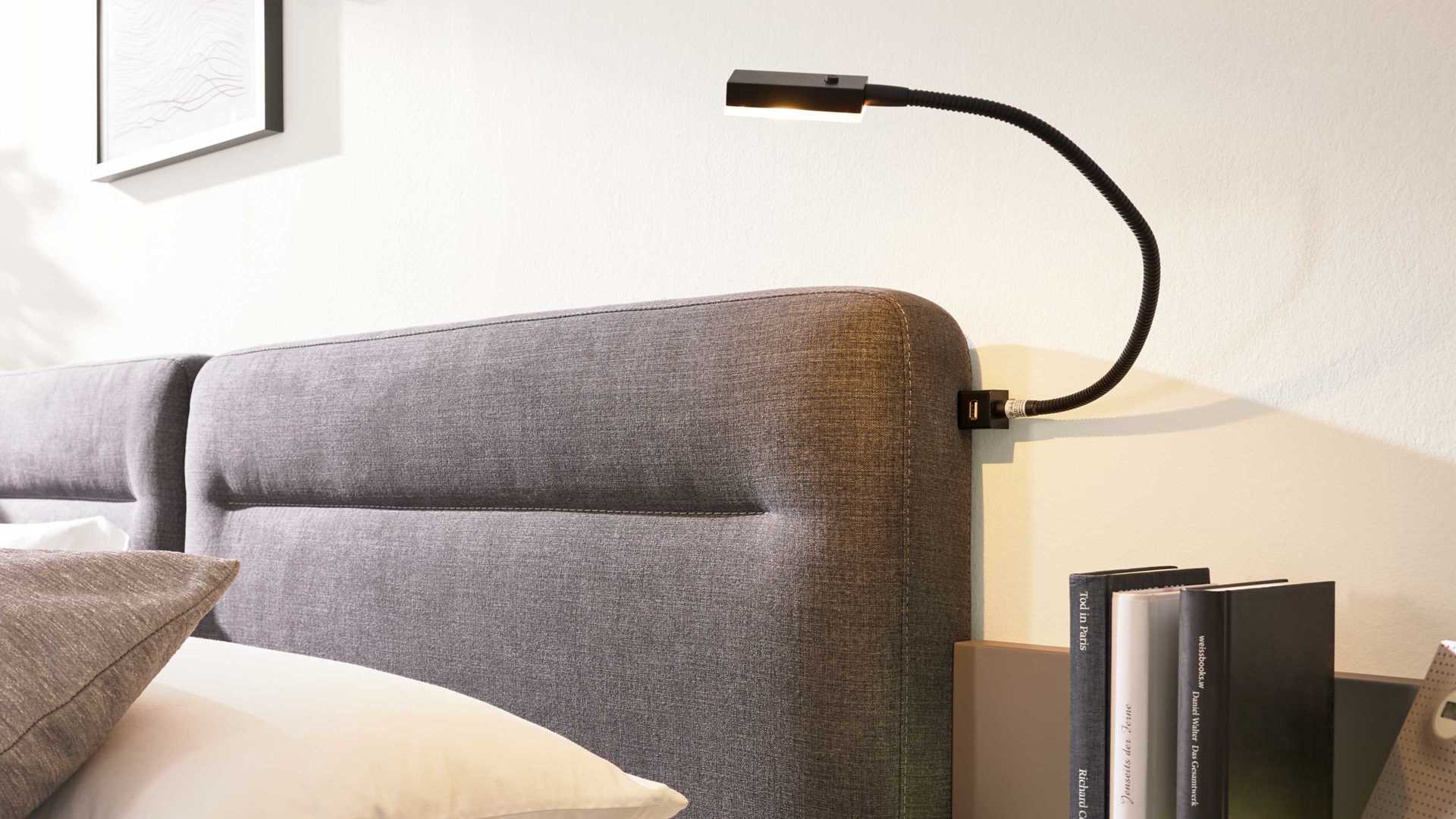 Möbelbeleuchtung Interliving aus Metall in Anthrazit Interliving Kleiderschrank Serie 1207 – Flexleuchten-Set 80033 zweiteilig