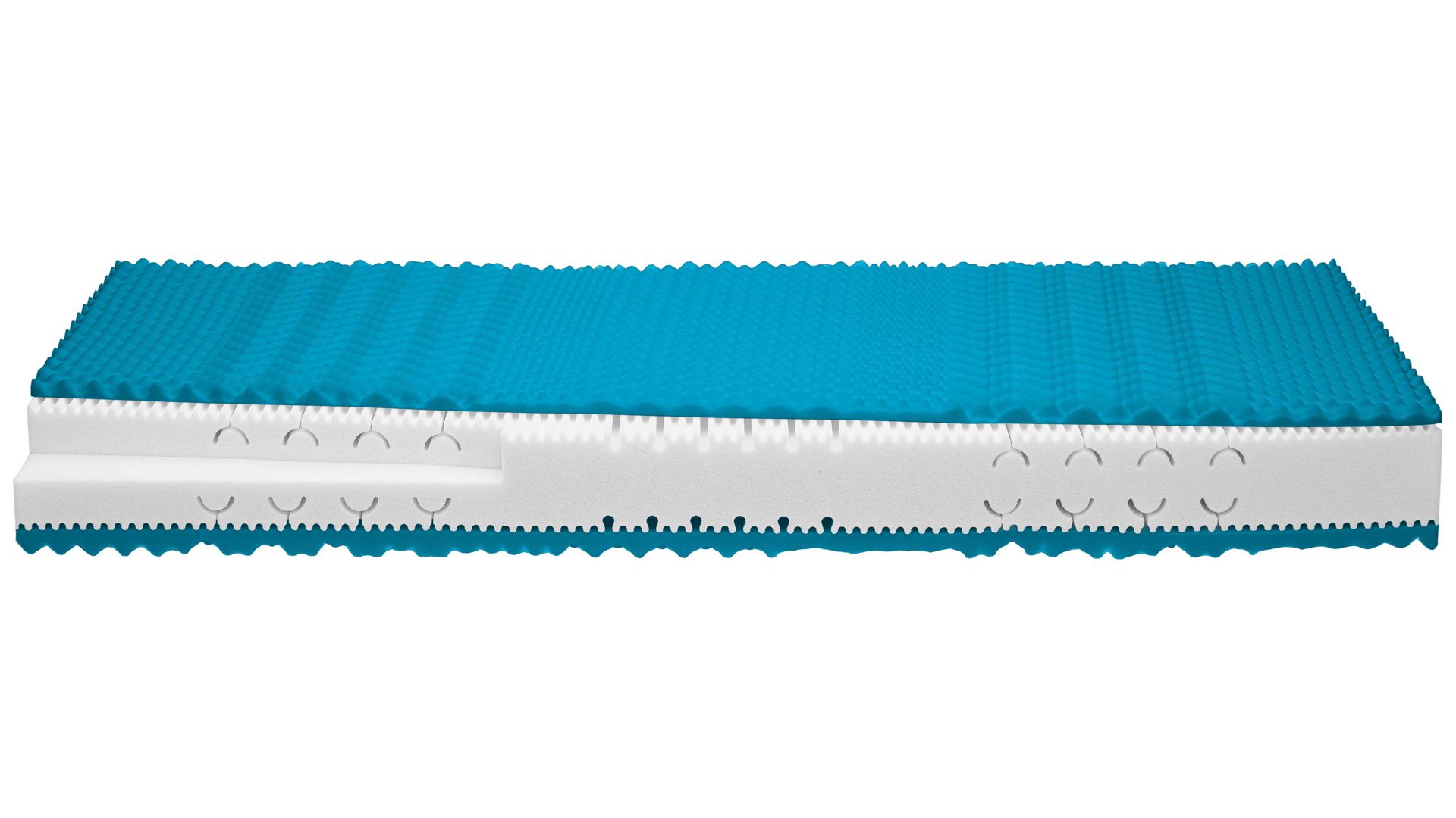 Kaltschaummatratze comfortmaster besser sitzen, liegen, leben aus Kunstfaser in Weiß Comfortmaster Matratze Exklusiv S H3, Kaltschaum – Liegefläche ca. 90 x 210 cm