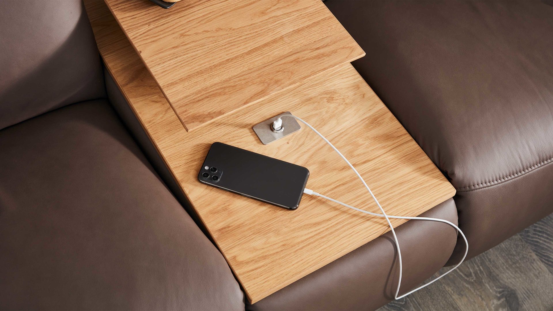 2,5-Sitzer comfortmaster besser sitzen, liegen, leben aus Leder in Dunkelbraun Comfortmaster 4160 - 2,5-Sitzer 44 Q mit Cumuly-Funktionen sattelfarbenes LongLife-Leder – Breite ca. 207 cm