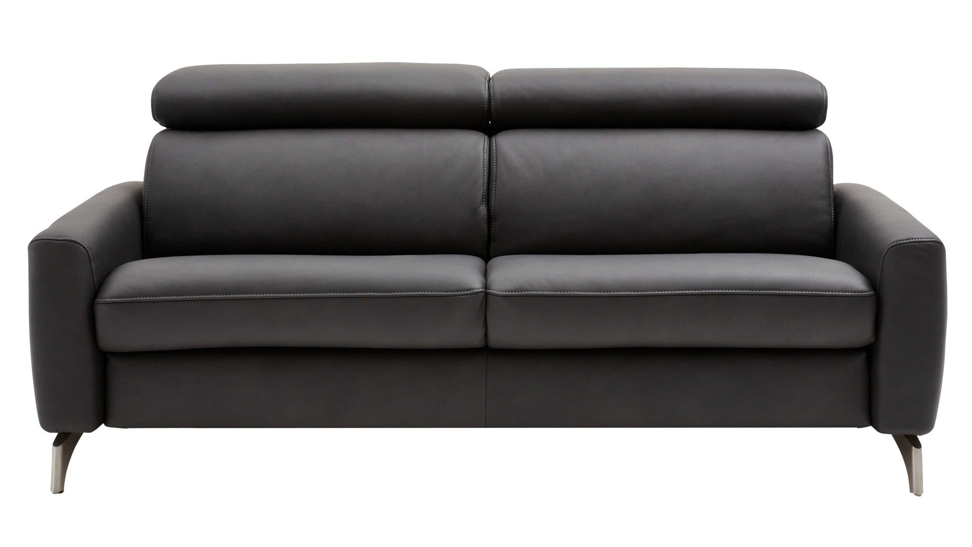 Zweisitzer comfortmaster besser sitzen, liegen, leben aus Leder in Schwarz Comfortmaster 1181 Spektra - Zweisitzer 274 M mit Bettfunktion kohlefarbenes LongLife-Leder LG18 – Breite ca. 175 cm