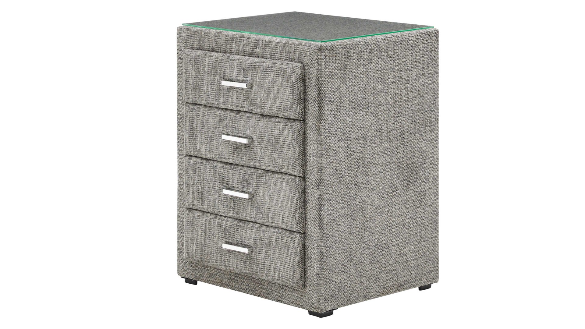 Nachtkommode comfortmaster besser sitzen, liegen, leben aus Stoff in Grau Comfortmaster Messina - Nachtkommode 43 graue Mikrofaser Brego 321100 – vier Schubladen