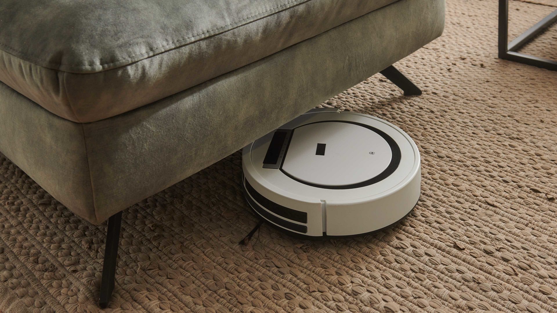 Ecksofa modulmaster aus Stoff in Dunkelgrün Modulmaster MM-ZE1162 - Wohnlandschaft mit Federkern moosfarbener Velours Amira & schwarze Metallfüße - Stellfläche ca. 346 x 227 cm