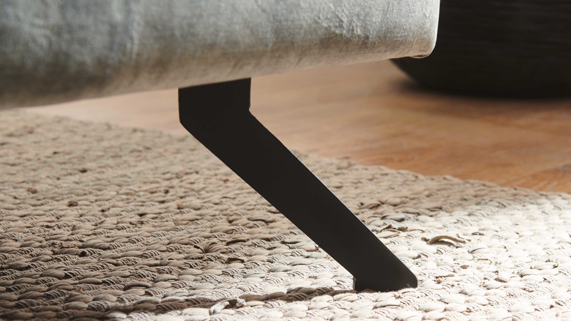 Ecksofa modulmaster aus Stoff in Dunkelgrün Modulmaster MM-ZE1162 - Wohnlandschaft mit Federkern moosfarbener Velours Amira & schwarze Metallfüße - Stellfläche ca. 346 x 227 cm