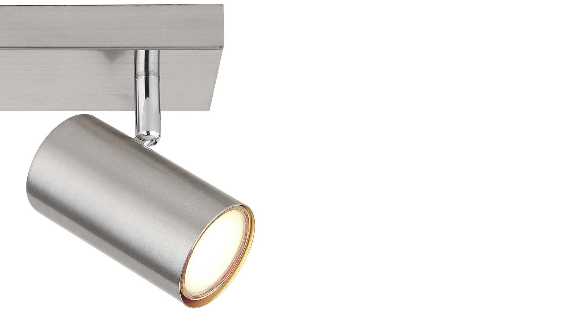 Strahler / Spot Globo lighting aus Metall in Nickel GLOBO Strahler Robby Nickel matt - zwei Spots, Länge ca. 26 cm