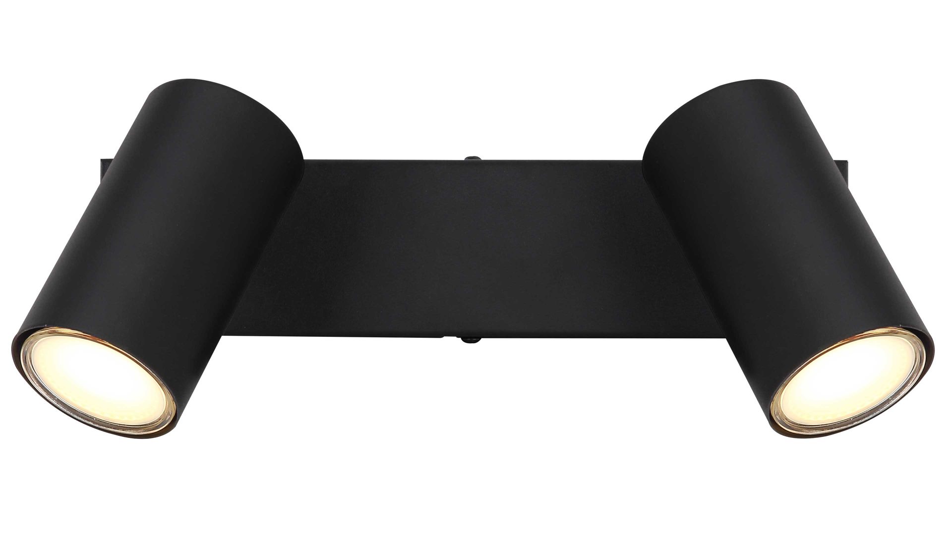 Strahler / Spot Globo lighting aus Metall in Schwarz GLOBO Strahler Robby Mattschwarz - zwei Spots, Länge  ca. 26 cm